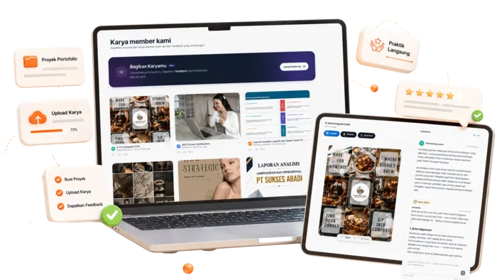 Karya member Portolabs: upload proyek portfolio dan dapatkan feedback