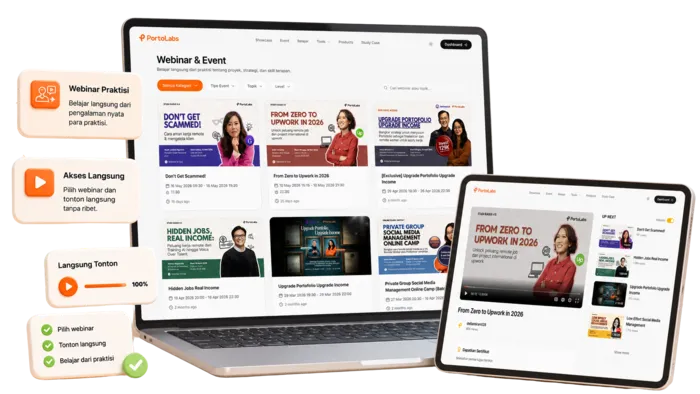 Daftar webinar & event Portolabs yang bisa ditonton langsung maupun rekamannya