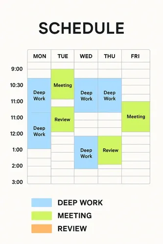 Schedule for coach Andre