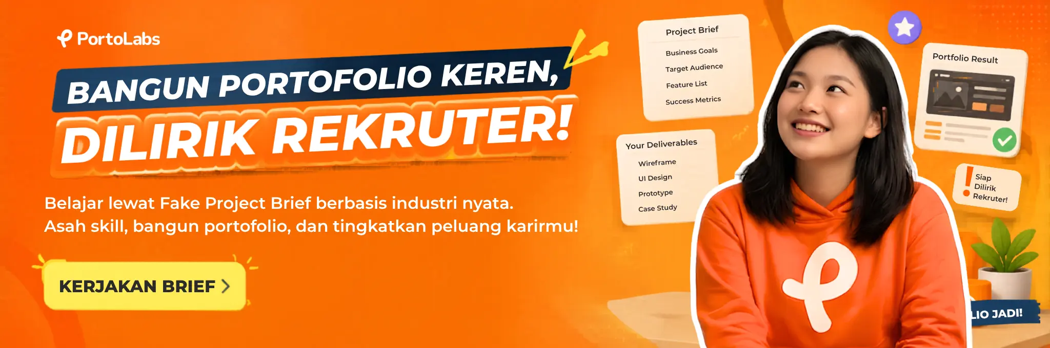 Bangun portofolio keren, dilirik rekruter